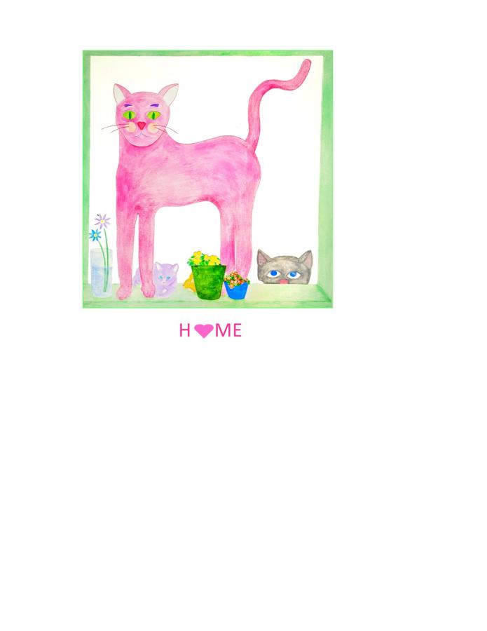 P ink ee card home